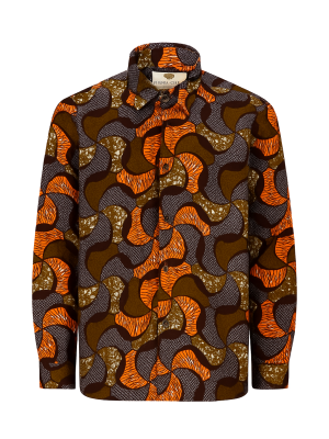 Africa Print Shirt with Ankara