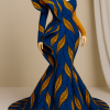 Royal Blue Leaf Majesty Gown