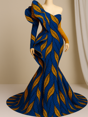 img24 Royal Blue Leaf Majesty Gown
